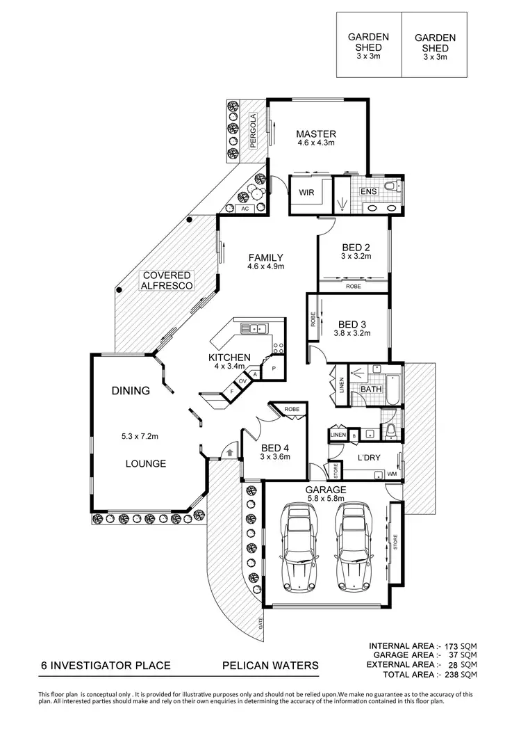 Floorplan of Homely house listing, 6 Investigator Pl, Pelican Waters QLD 4551