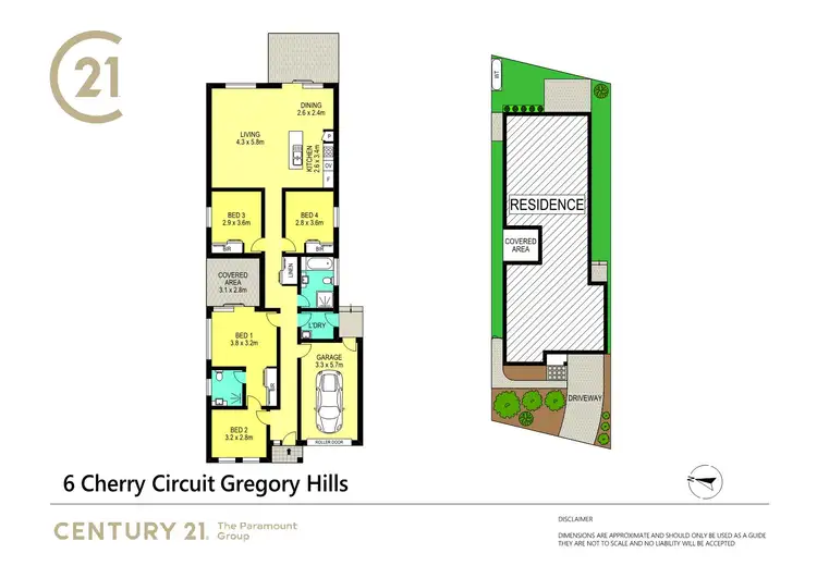 Floorplan of Homely house listing, 6 Cherry Circuit, Gregory Hills NSW 2557