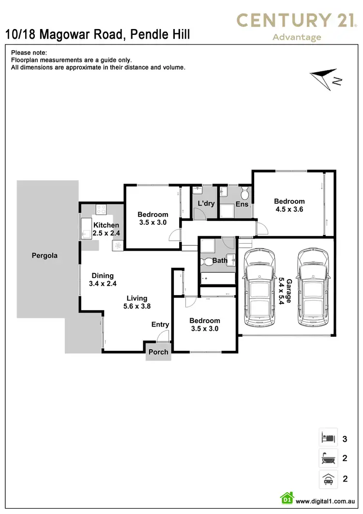 Floorplan of Homely villa listing, 10/18 Magowar Road, Pendle Hill NSW 2145