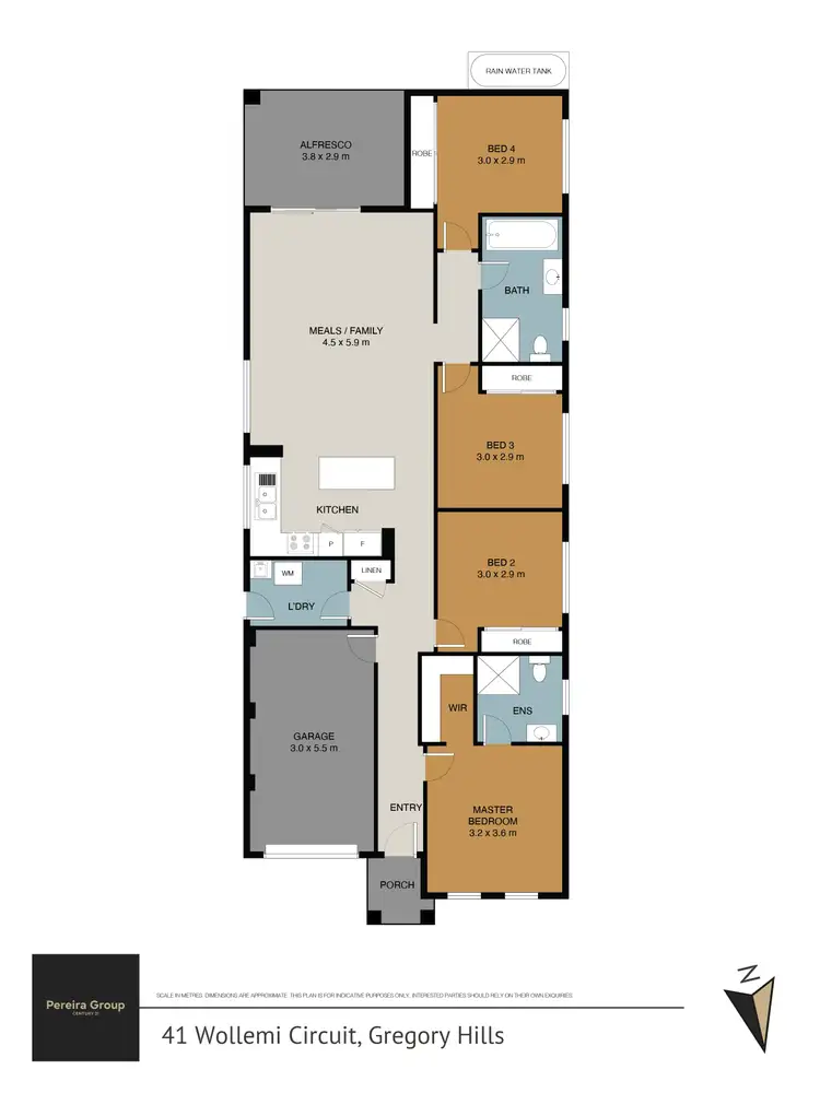 Floorplan of Homely house listing, 41 Wollemi Circuit, Gregory Hills NSW 2557