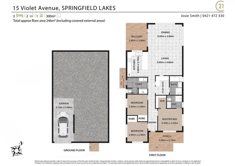 Floorplan of Homely house listing, 15 Violet Avenue, Springfield Lakes QLD 4300