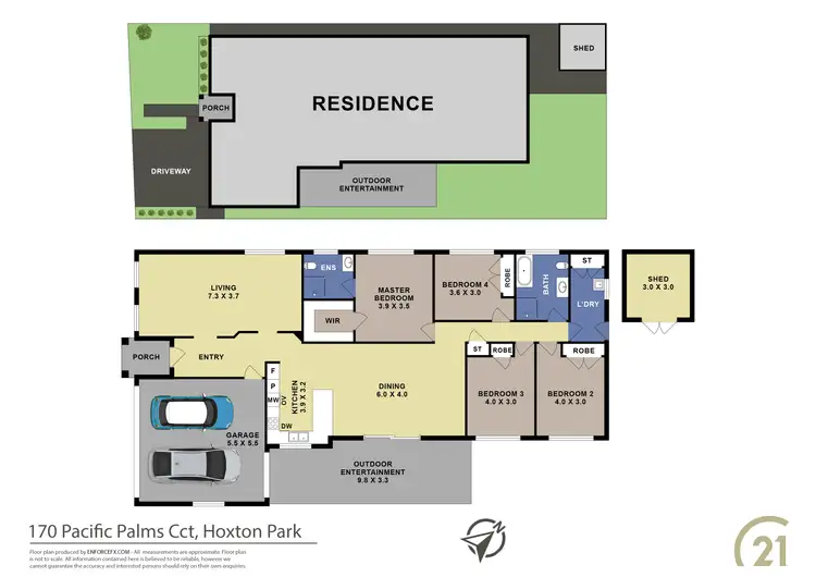 Floorplan of Homely house listing, 170 Pacific Palms Circuit, Hoxton Park NSW 2171