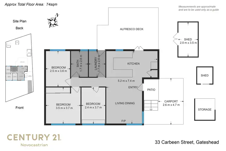 Floorplan of Homely house listing, 33 Carbeen Street, Gateshead NSW 2290