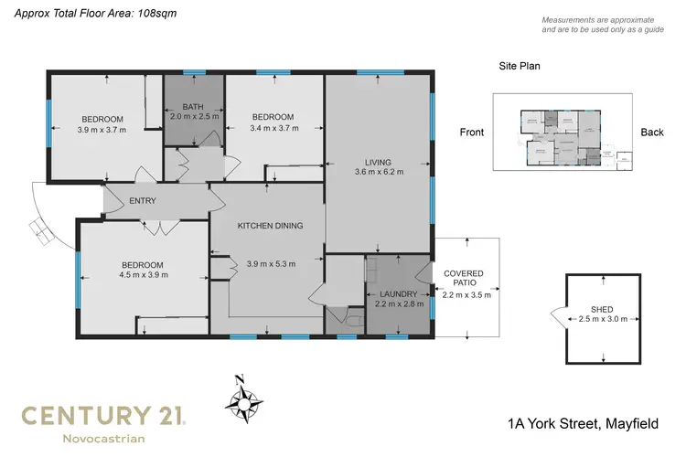 Floorplan of Homely house listing, 1A York Street, Mayfield NSW 2304