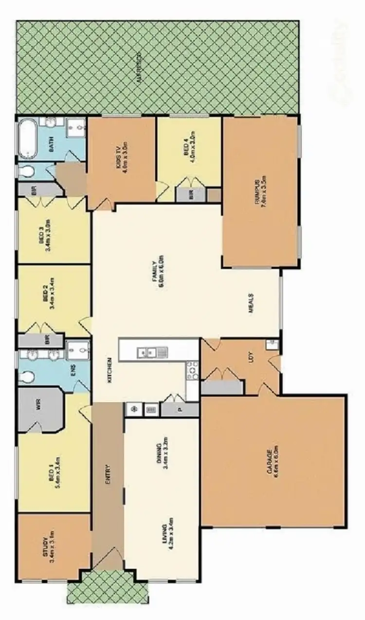 Floorplan of Homely house listing, 60 Black Flat Road, Whittlesea VIC 3757