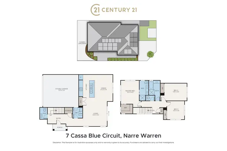 Floorplan of Homely house listing, 7 Cassa Blue Circuit, Narre Warren VIC 3805