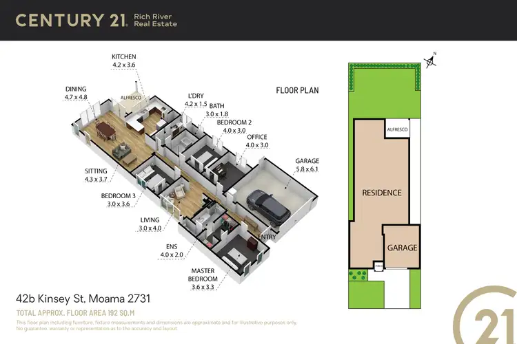 Floorplan of Homely house listing, 42B Kinsey Street, Moama NSW 2731