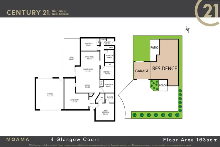 Floorplan of Homely house listing, 4 Glasgow Court, Moama NSW 2731