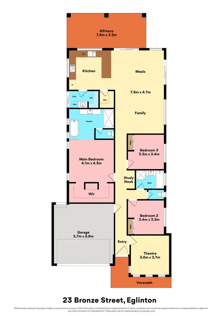 Floorplan of Homely house listing, 23 Bronze Street, Eglinton WA 6034