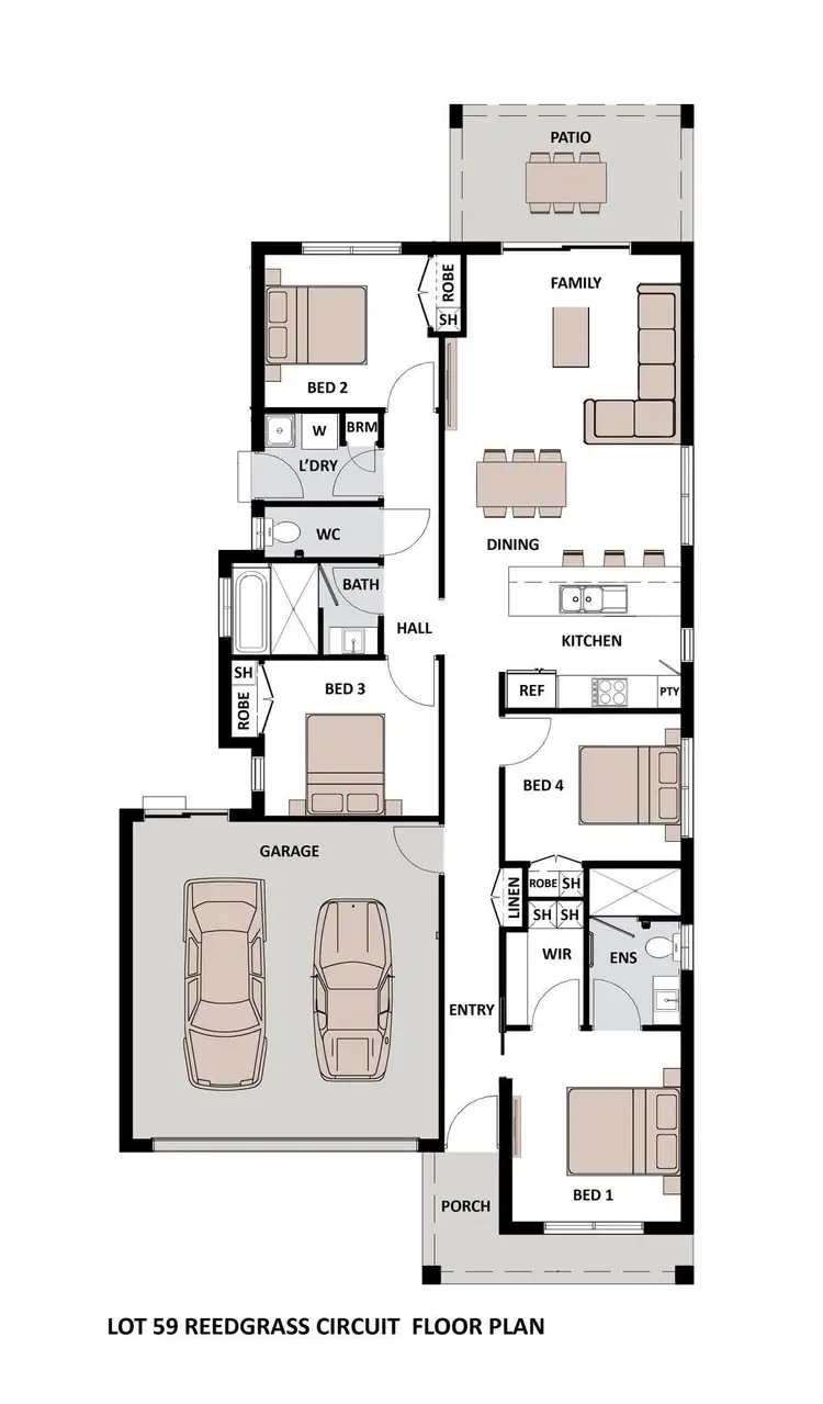 Floorplan of Homely house listing, 5 Reedgrass Circuit, Rasmussen QLD 4815