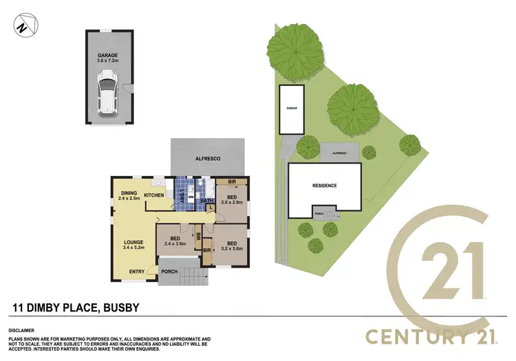 Floorplan of Homely house listing, 11 Dimby Place, Busby NSW 2168