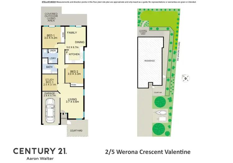 Floorplan of Homely semi-detached listing, 2/5 Werona Crescent, Valentine NSW 2280