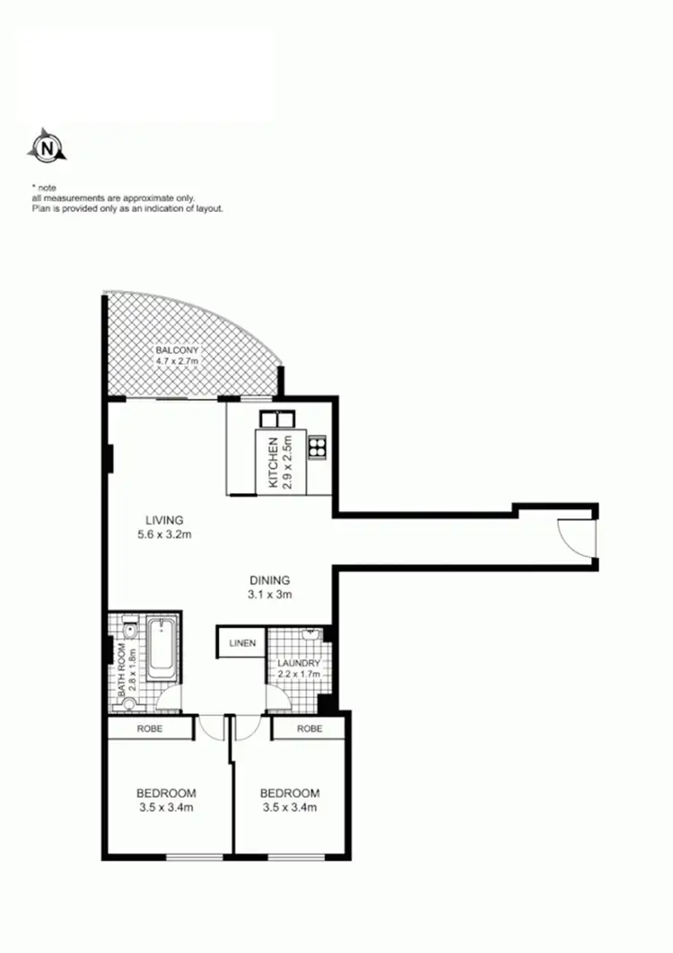 Floorplan of Homely apartment listing, 21/2 Market Street, Rockdale NSW 2216