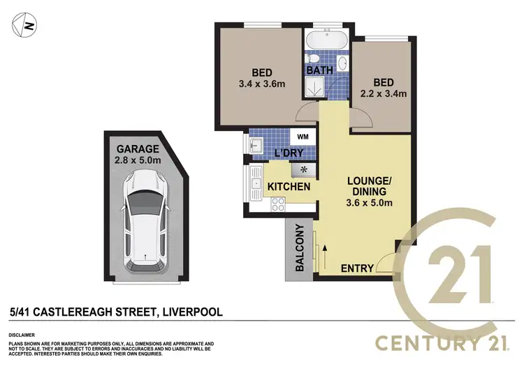 Floorplan of Homely apartment listing, 5/41 Castlereagh Street, Liverpool NSW 2170