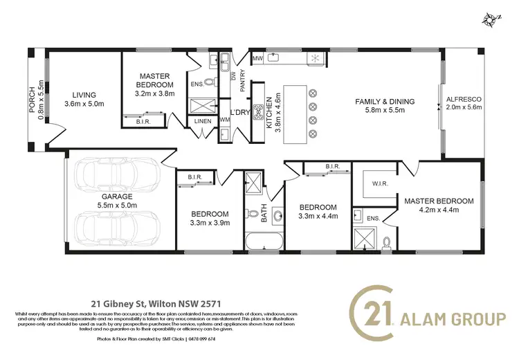 Floorplan of Homely house listing, 21 Gibney Street, Wilton NSW 2571