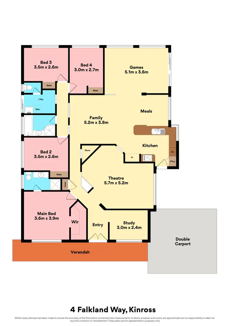 Floorplan of Homely house listing, 4 Falkland Way, Kinross WA 6028