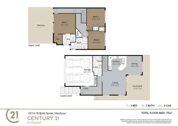 Floorplan of Homely unit listing, 10/14-18 Bade Street, Nambour QLD 4560