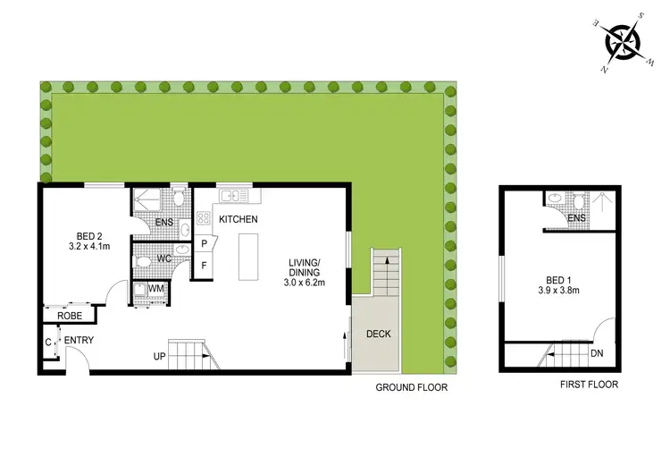 Floorplan of Homely townhouse listing, 8/20-22 Veron Street, Wentworthville NSW 2145