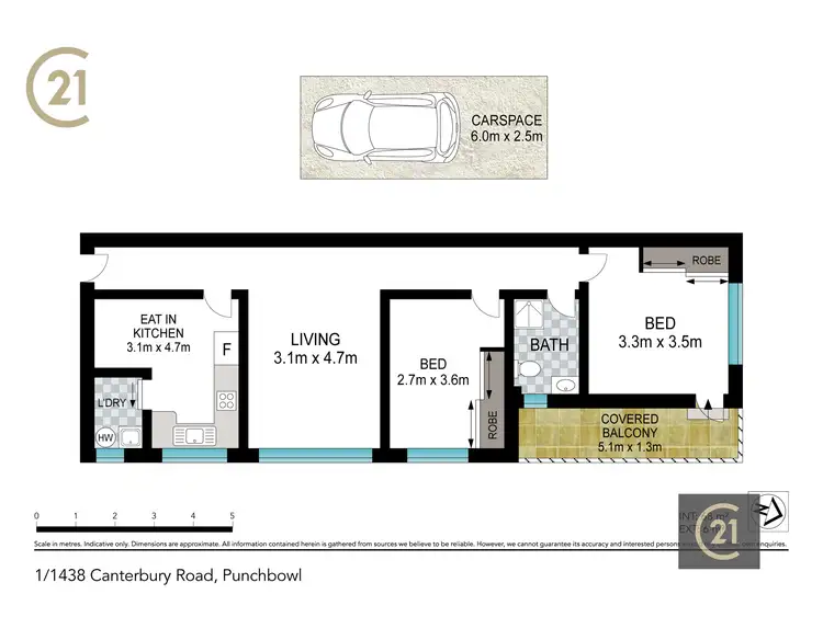 Floorplan of Homely apartment listing, 1/1438 Canterbury Road, Punchbowl NSW 2196
