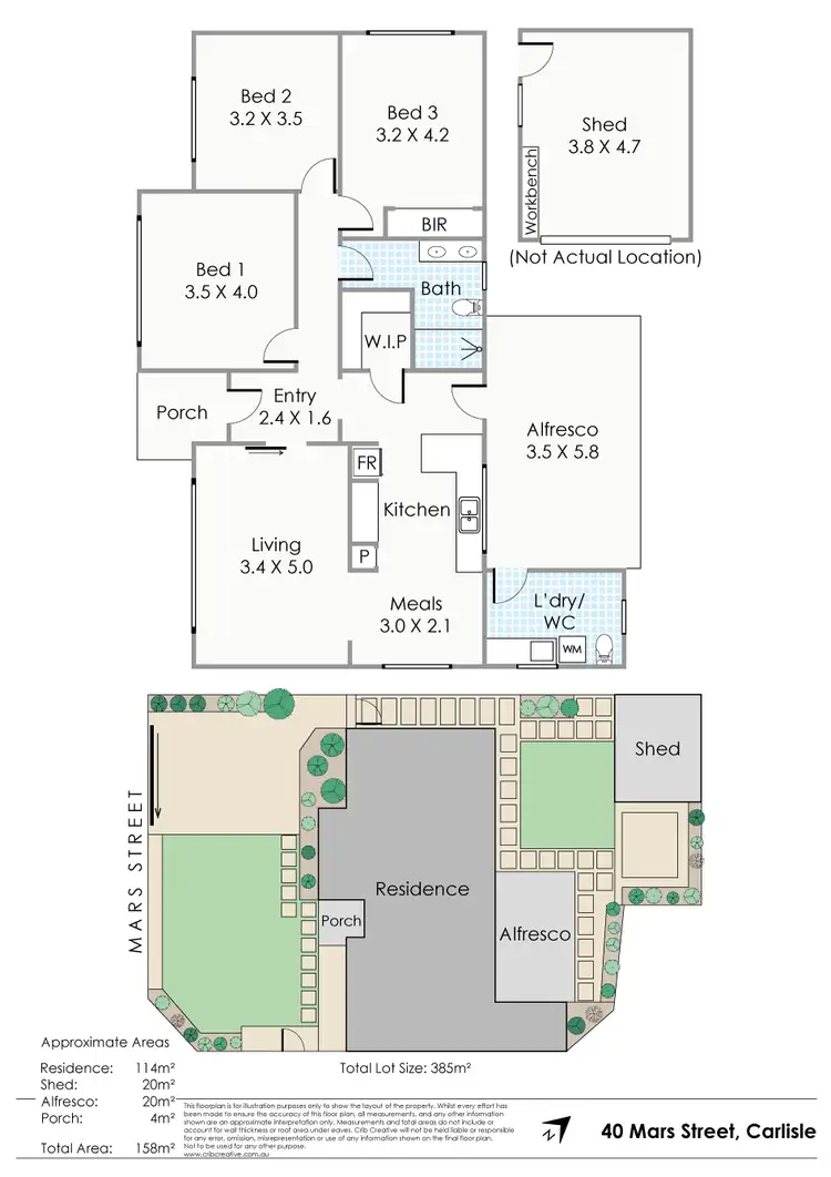 Floorplan of Homely house listing, 40 Mars Street, Carlisle WA 6101