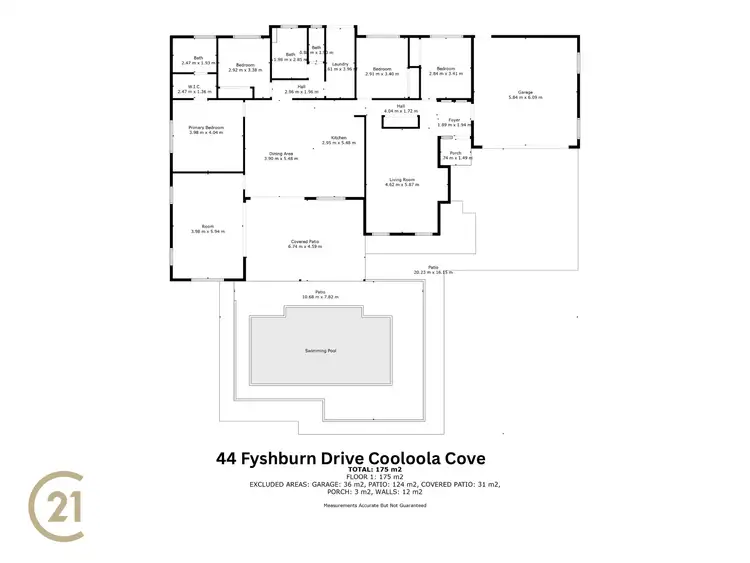 Floorplan of Homely house listing, 44 Fyshburn Drive, Cooloola Cove QLD 4580
