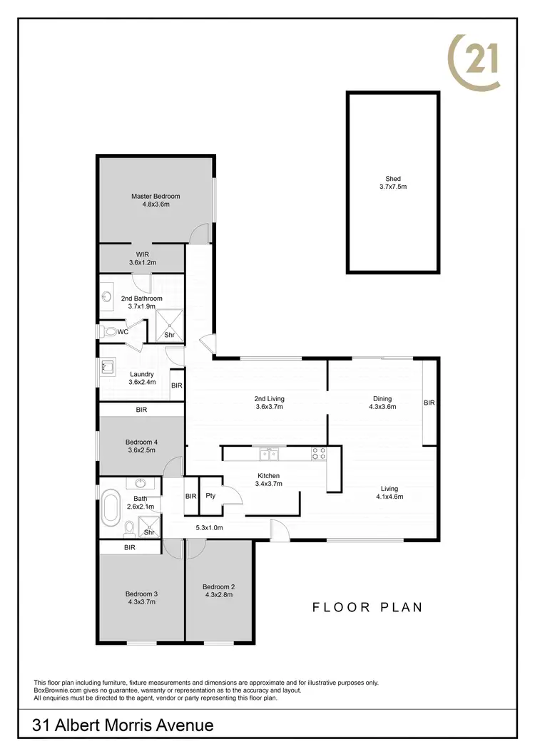 Floorplan of Homely house listing, 31 Albert Morris Avenue, Broken Hill NSW 2880