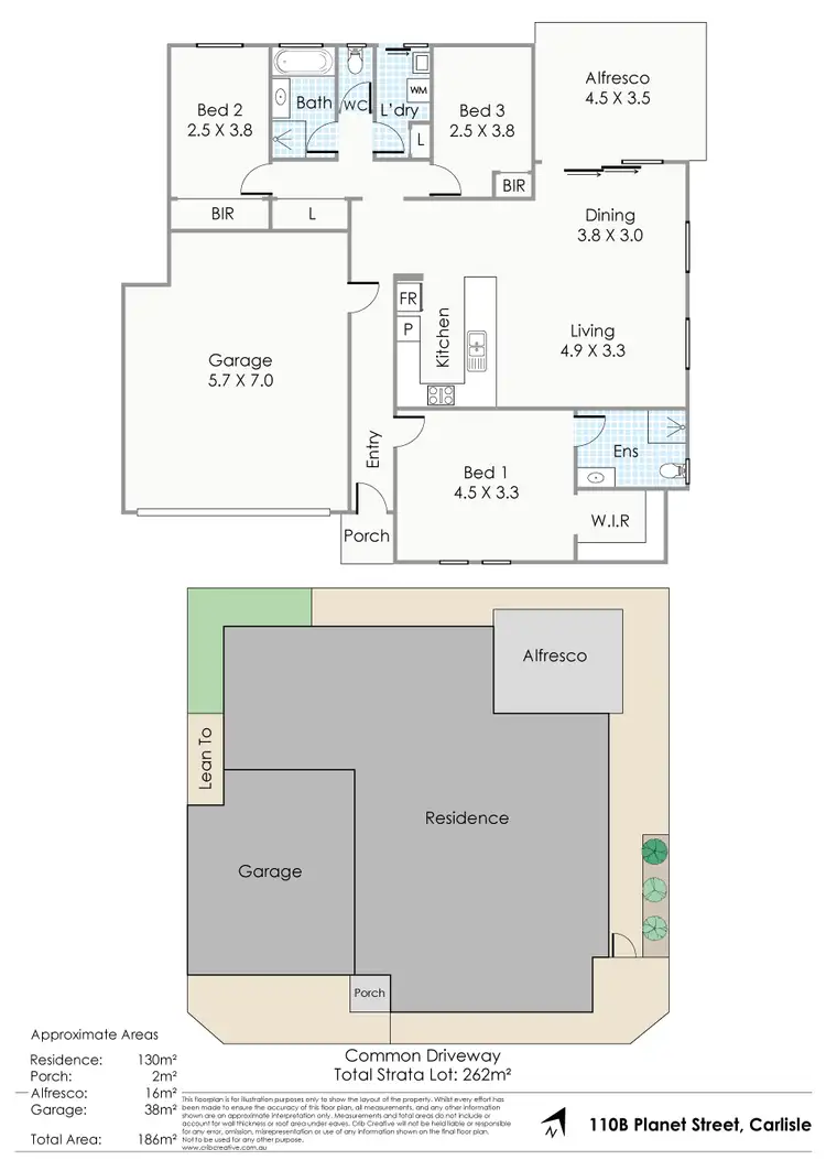 Floorplan of Homely house listing, 110B Planet Street, Carlisle WA 6101