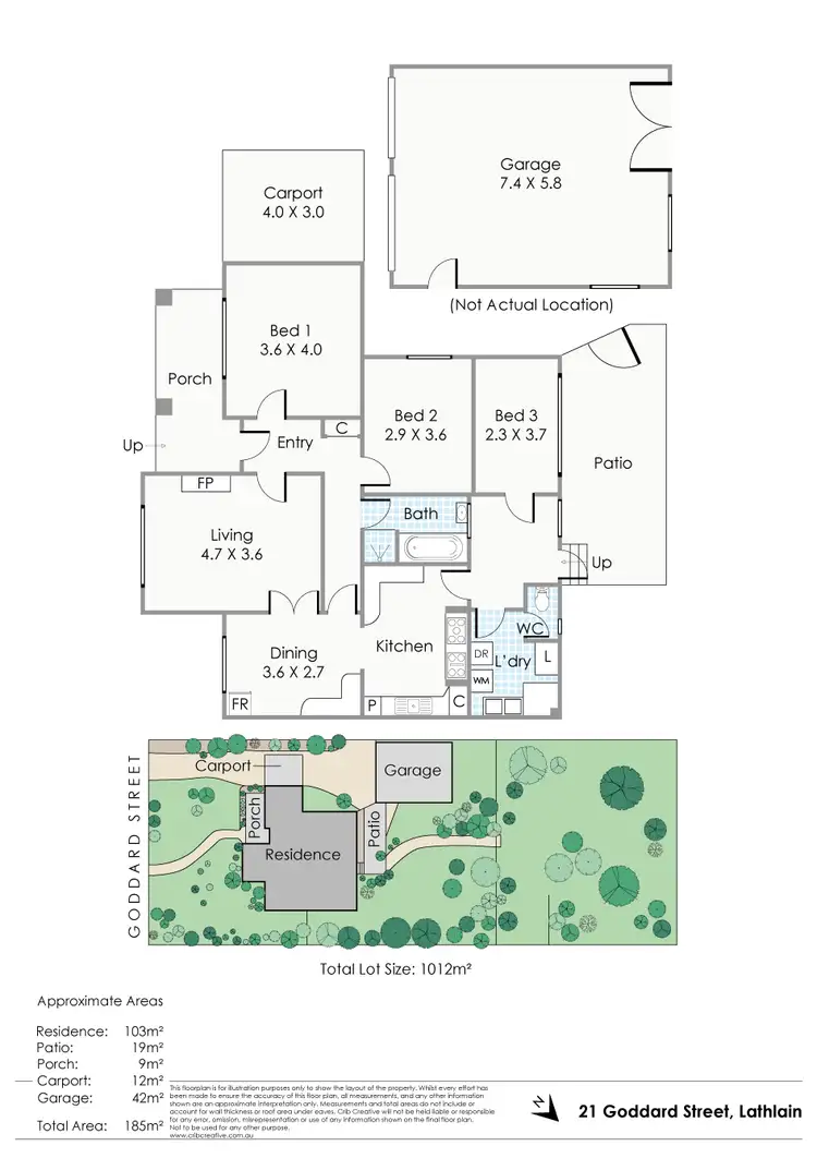 Floorplan of Homely house listing, 21 Goddard Street, Lathlain WA 6100