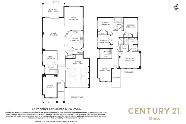 Floorplan of Homely house listing, 12 Perisher Circuit, Minto NSW 2566
