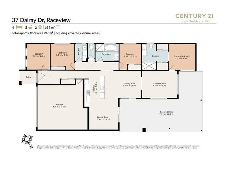 Floorplan of Homely house listing, 37 Dalray Drive, Raceview QLD 4305