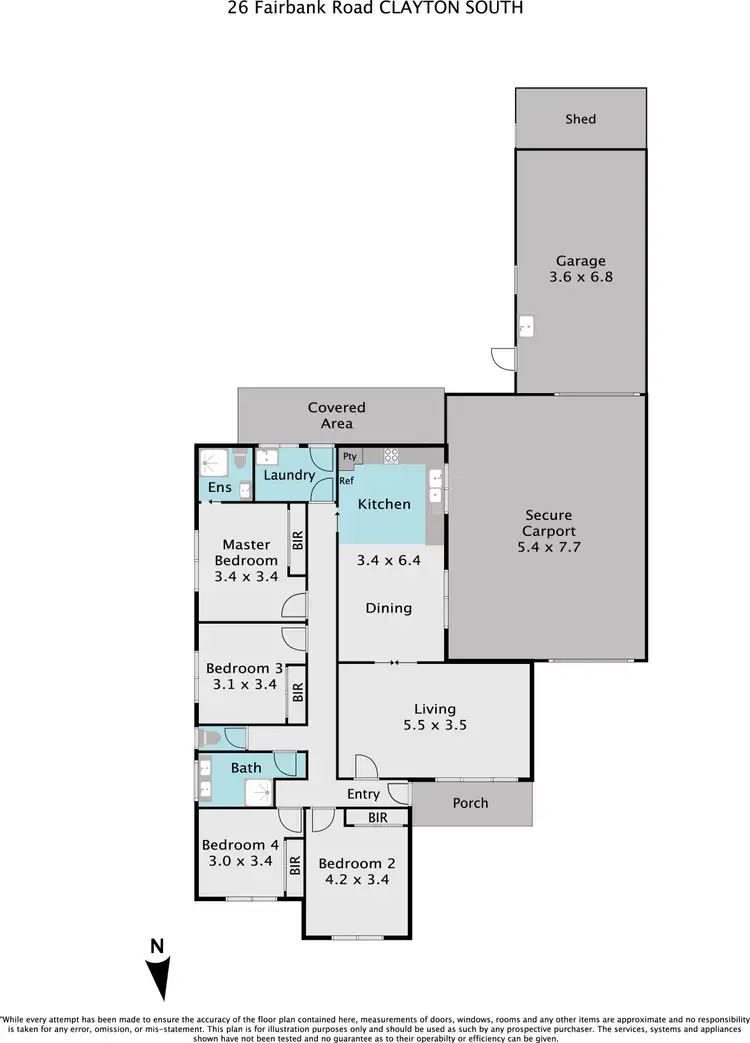 Floorplan of Homely house listing, 26 Fairbank Road, Clayton South VIC 3169