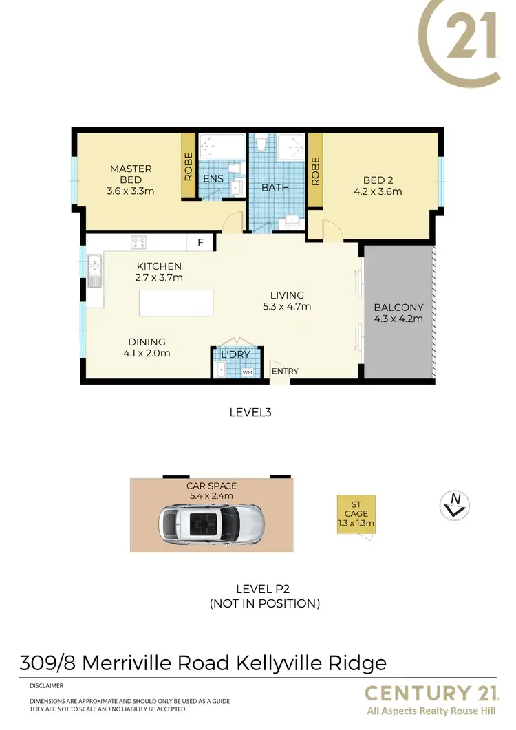 Floorplan of Homely apartment listing, 309/8 Merriville Road, Kellyville Ridge NSW 2155