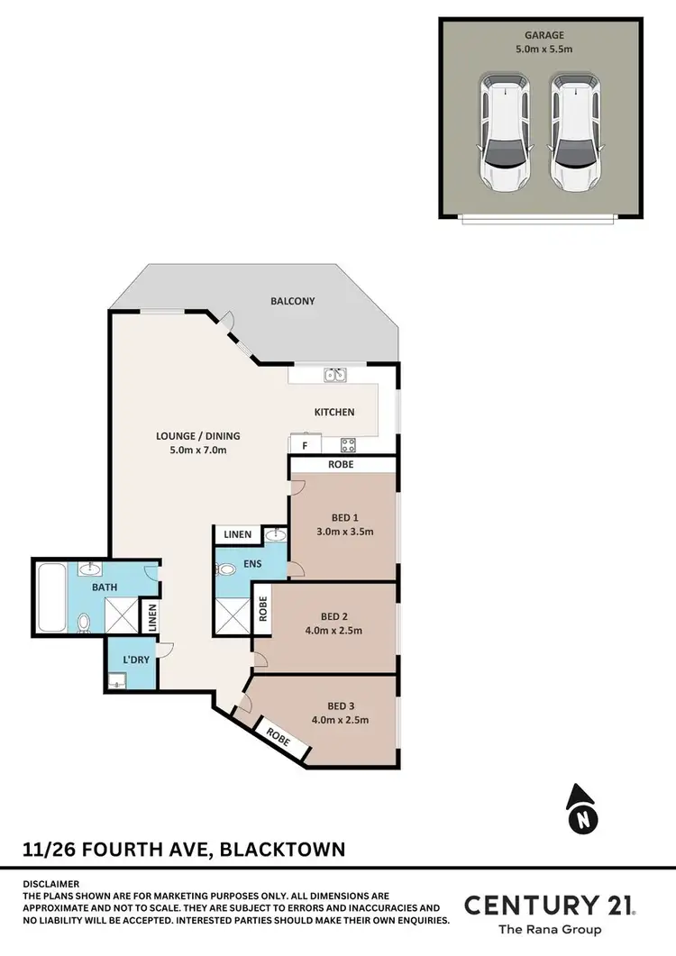Floorplan of Homely apartment listing, 11/24-26 Fourth Avenue, Blacktown NSW 2148