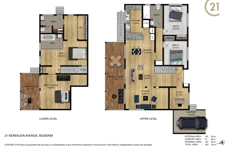 Floorplan of Homely house listing, 21 Kerenjon Avenue, Buderim QLD 4556