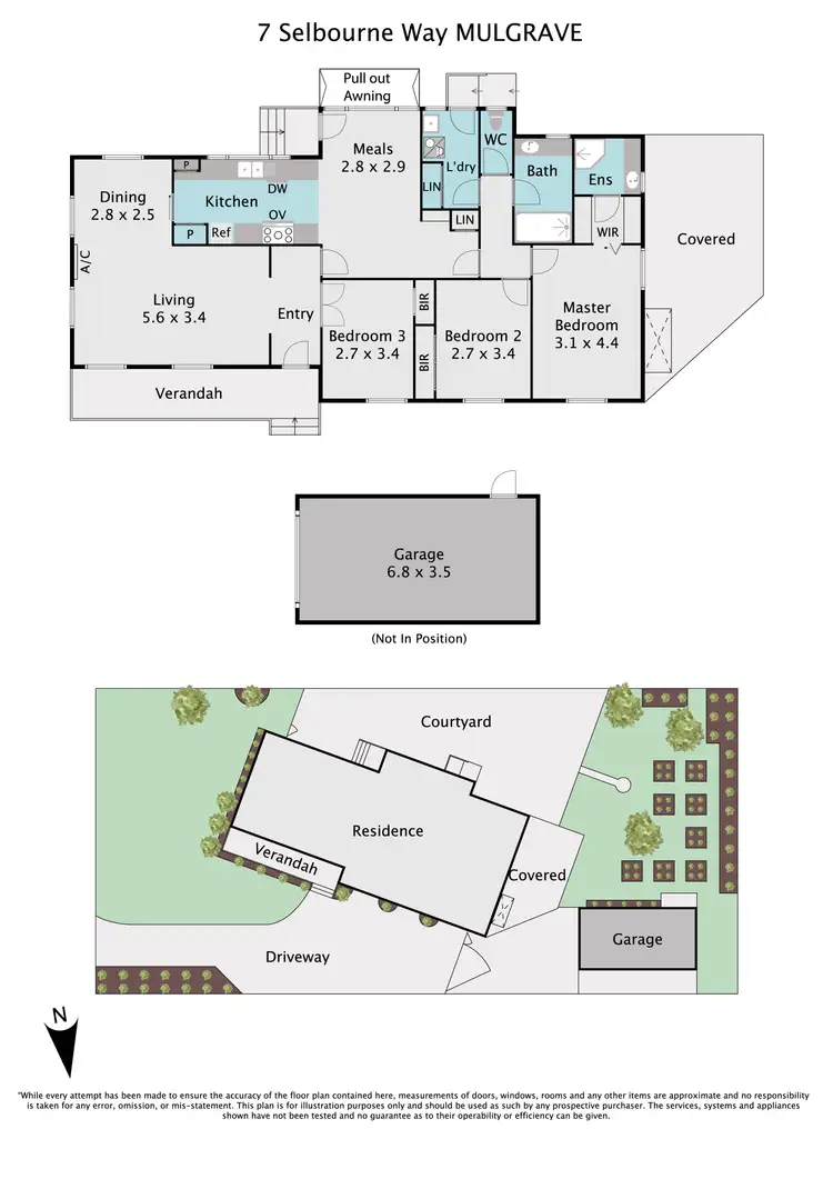 Floorplan of Homely house listing, 7 Selbourne Way, Mulgrave VIC 3170