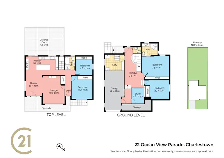 Floorplan of Homely house listing, 22 Ocean View Parade, Charlestown NSW 2290
