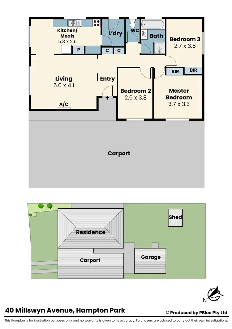 Floorplan of Homely house listing, 40 Millswyn Avenue, Hampton Park VIC 3976