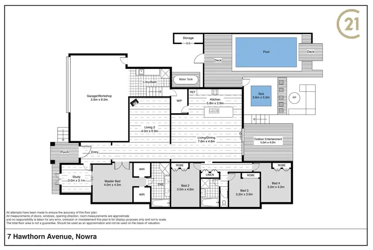 Floorplan of Homely house listing, 7 Hawthorn Avenue, Nowra NSW 2541