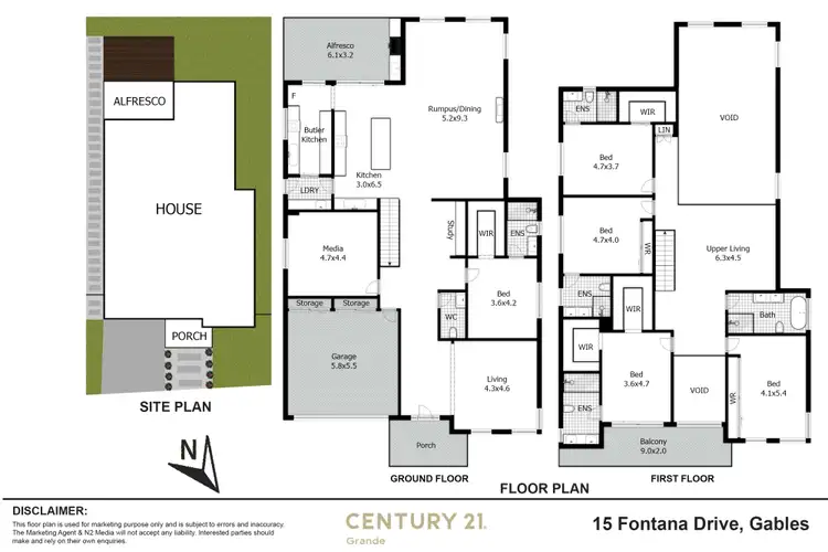 Floorplan of Homely house listing, 15 Fontana Drive (Gables), Box Hill NSW 2765