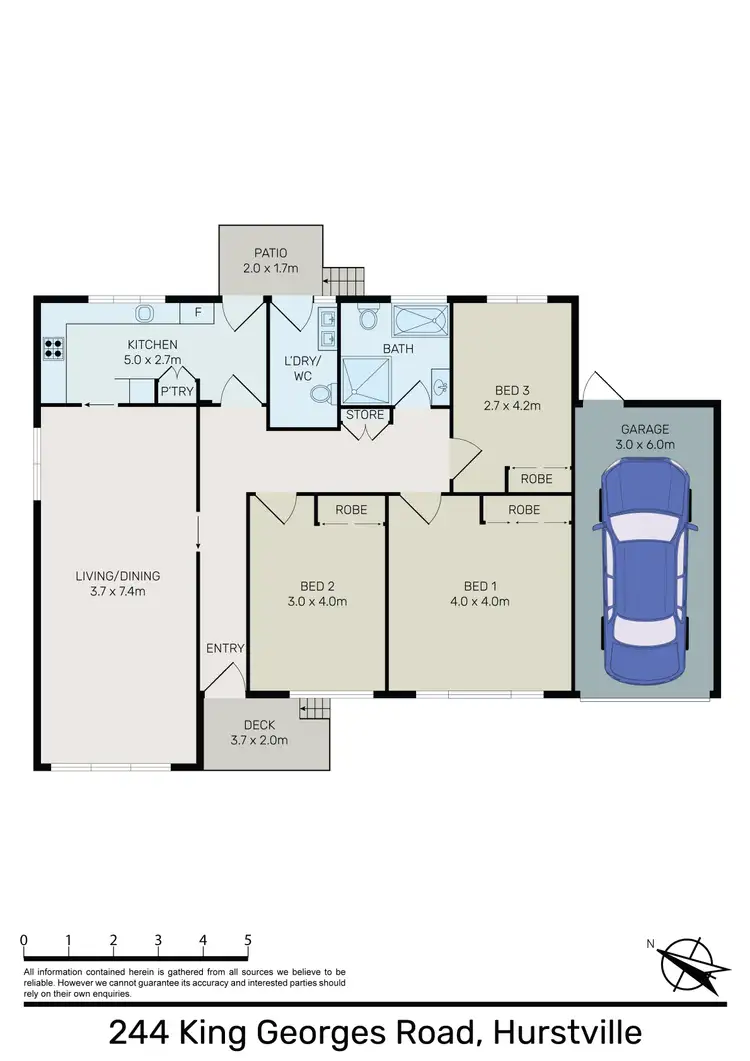 Floorplan of Homely house listing, 244 King Georges Road, Roselands NSW 2196