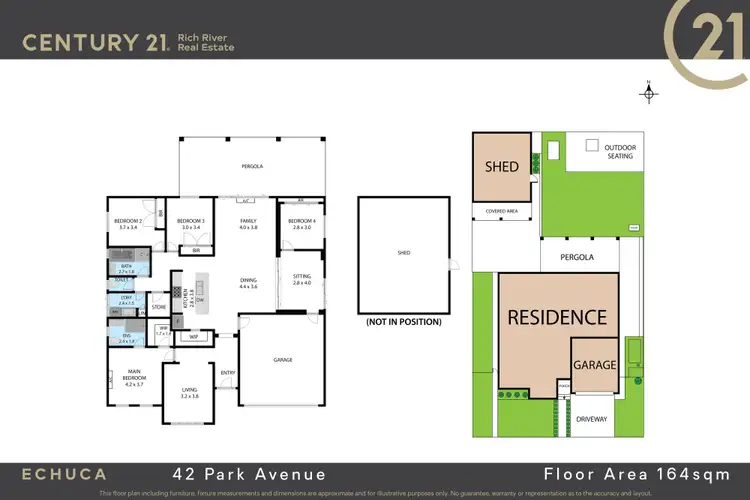 Floorplan of Homely house listing, 42 Park Avenue, Echuca VIC 3564