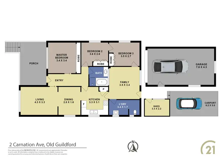 Floorplan of Homely house listing, 2 Carnation Avenue, Old Guildford NSW 2161