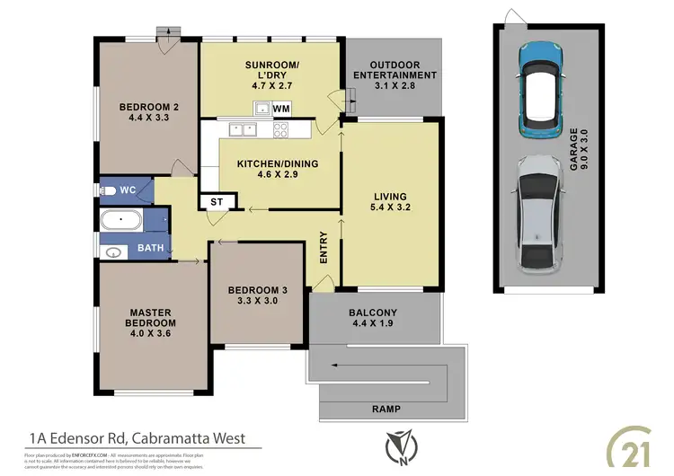 Floorplan of Homely house listing, 1a Edensor Road, Cabramatta West NSW 2166