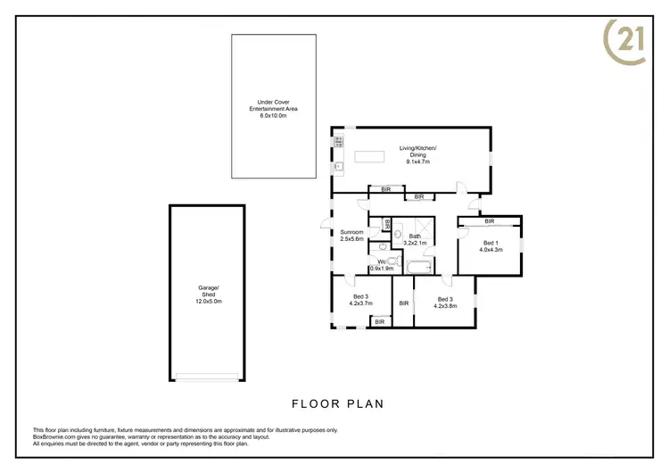 Floorplan of Homely house listing, 457 Cummins Street, Broken Hill NSW 2880