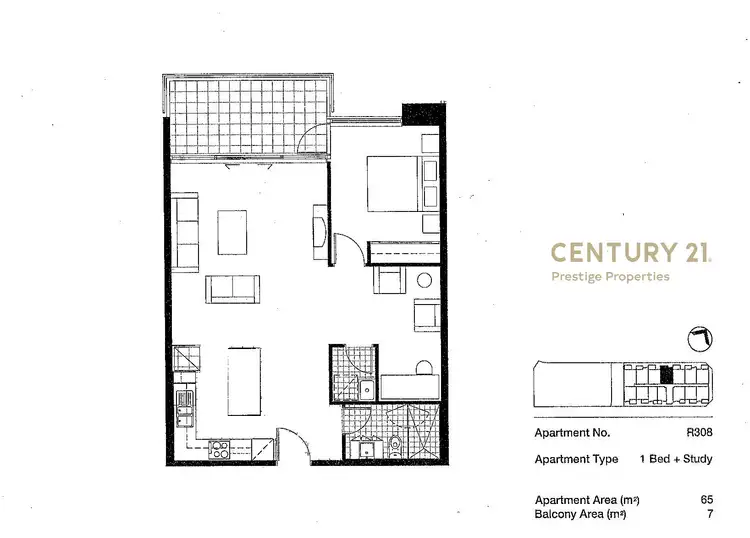 Floorplan of Homely apartment listing, 308/41 Terry Street, Rozelle NSW 2039