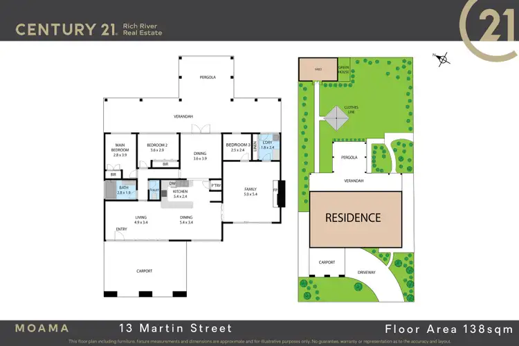 Floorplan of Homely house listing, 13 Martin Street, Moama NSW 2731