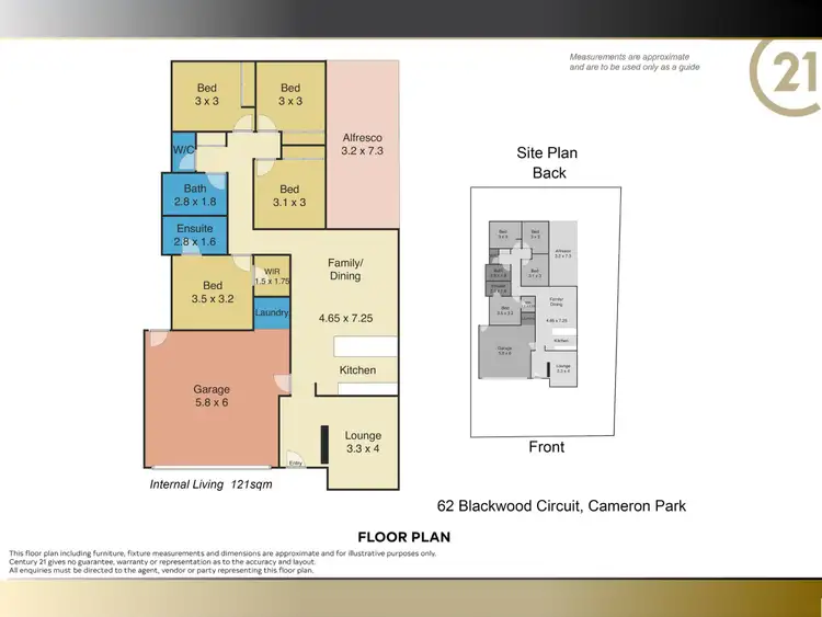Floorplan of Homely house listing, 62 Blackwood Circuit, Cameron Park NSW 2285