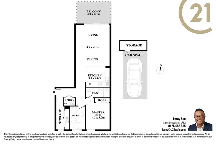 Floorplan of Homely apartment listing, B1/2-4 Amos Street, Parramatta NSW 2150