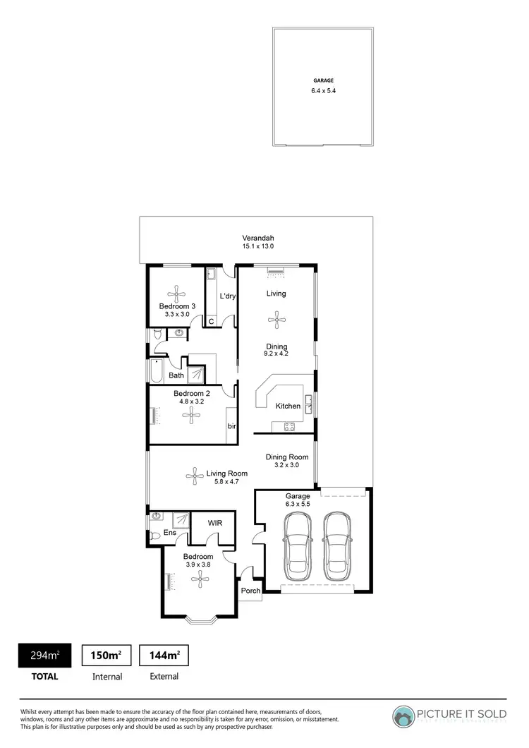 Floorplan of Homely house listing, 16 Leicester Avenue, Kilburn SA 5084