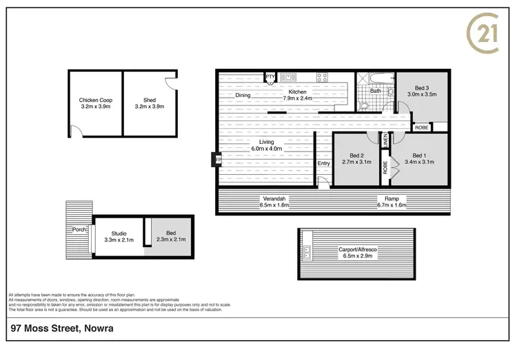 Floorplan of Homely house listing, 97 Moss Street, Nowra NSW 2541
